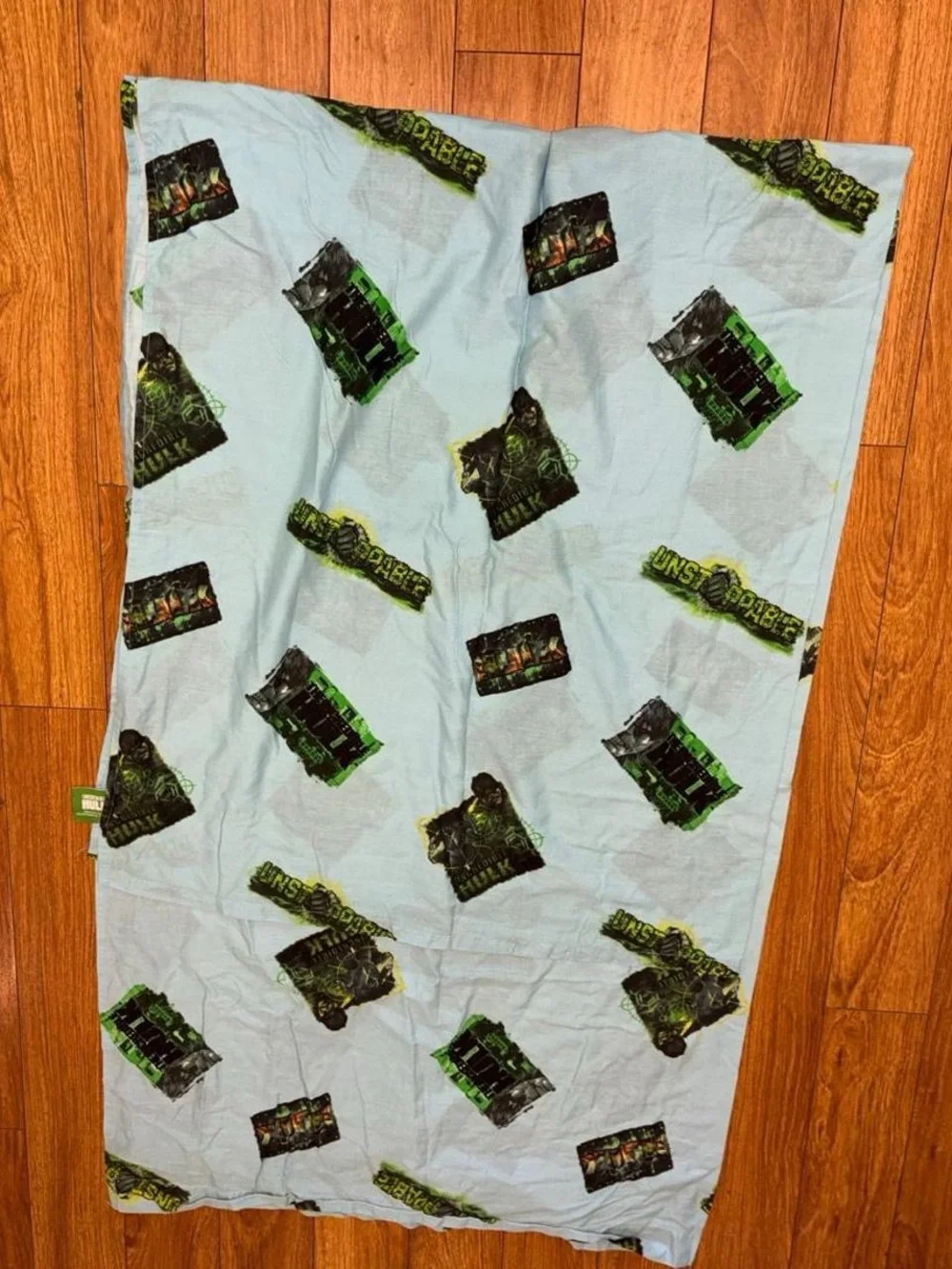 2008 Y2K Incredible Hulk Twin Sized Bed Sheet
